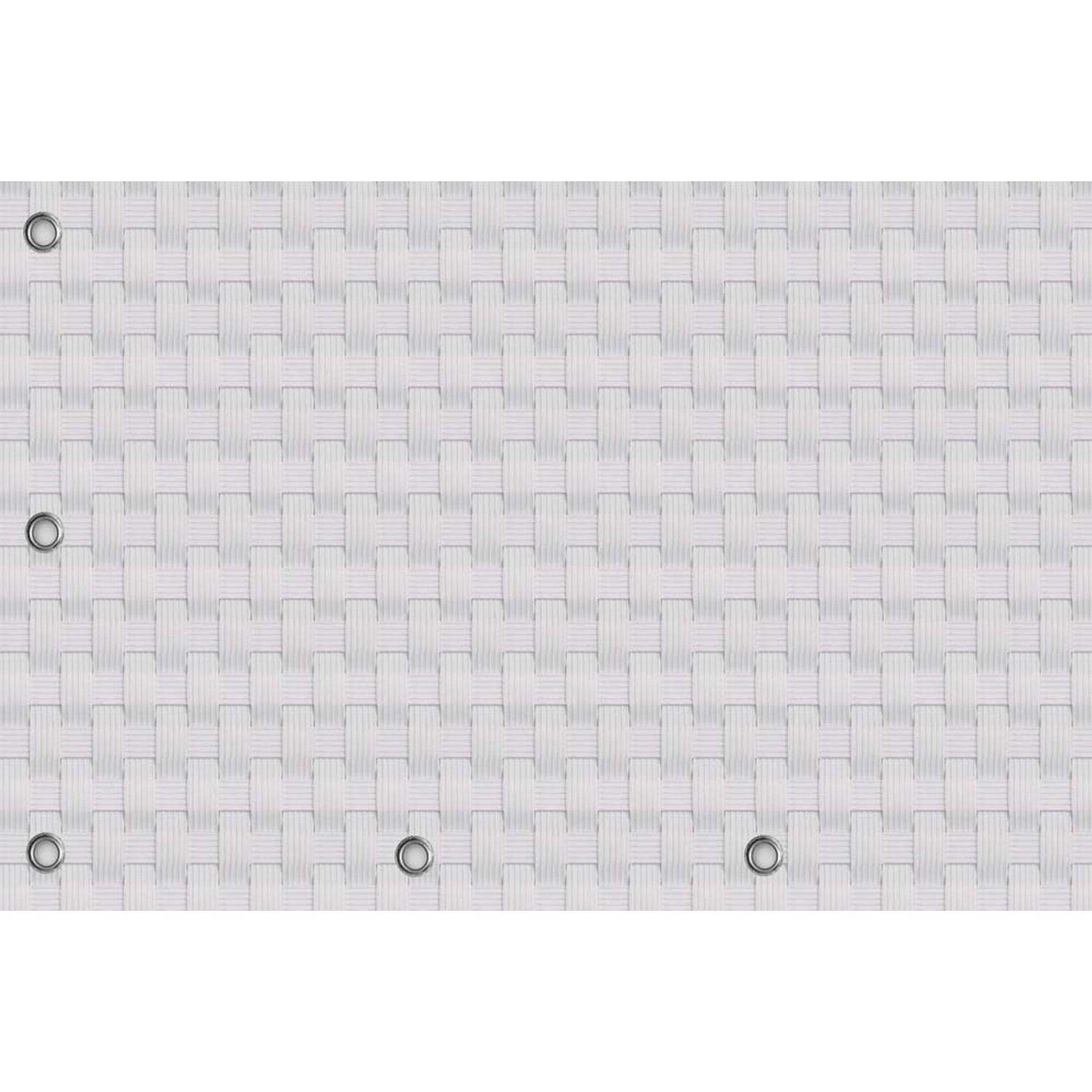 Mata rattanowa na wymiar biała - 10 x 100 cm