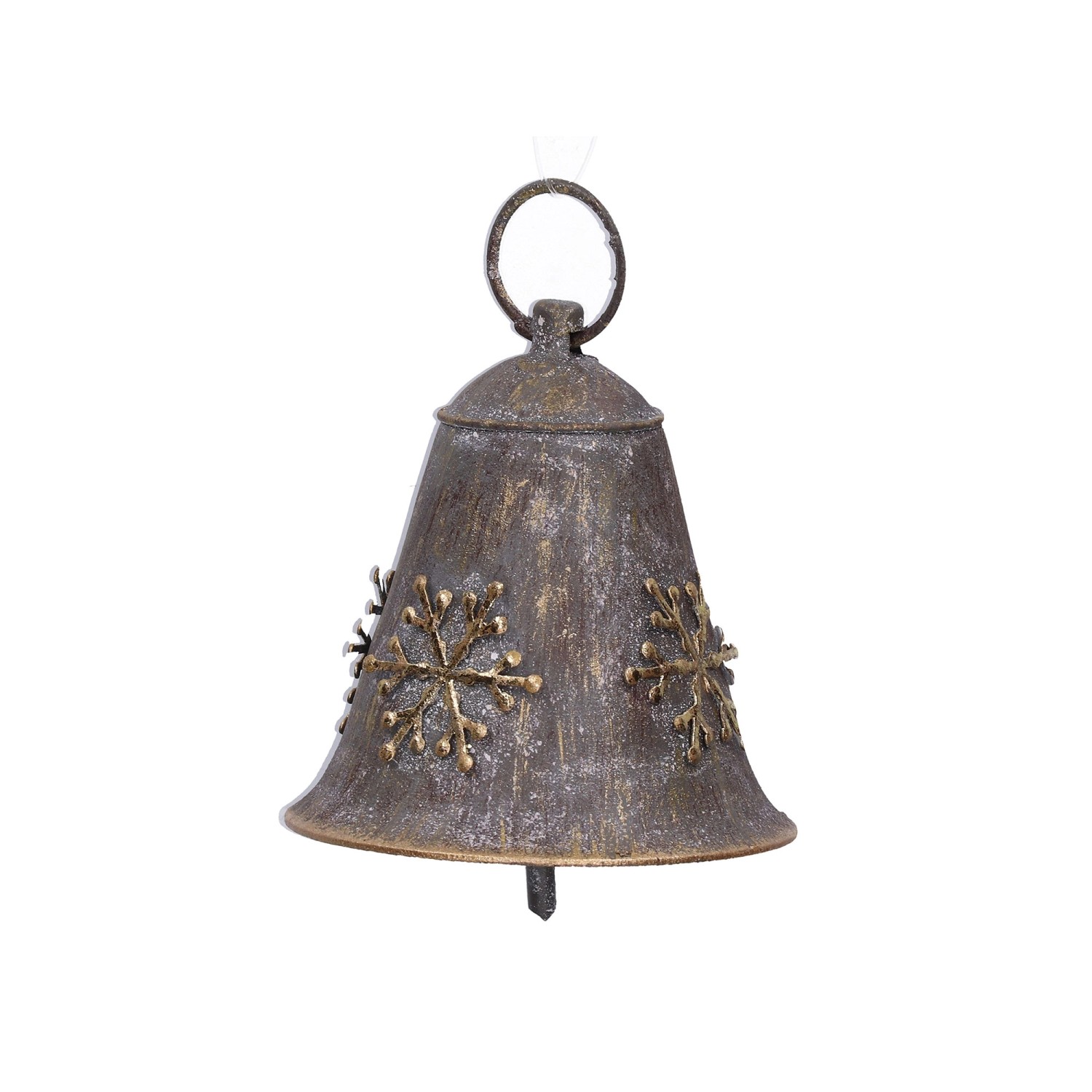 Dzwonek metalowy brązowy 6,5 x 6,3 cm