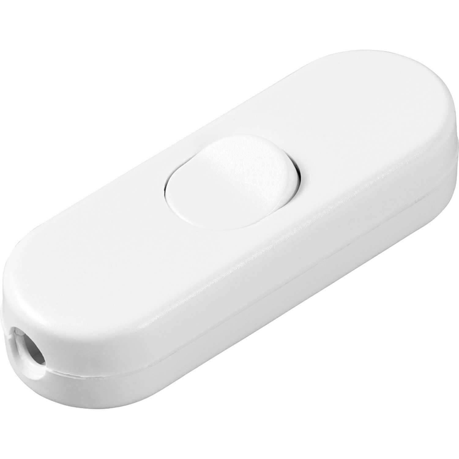 LUX Wyłącznik przelotowy biały