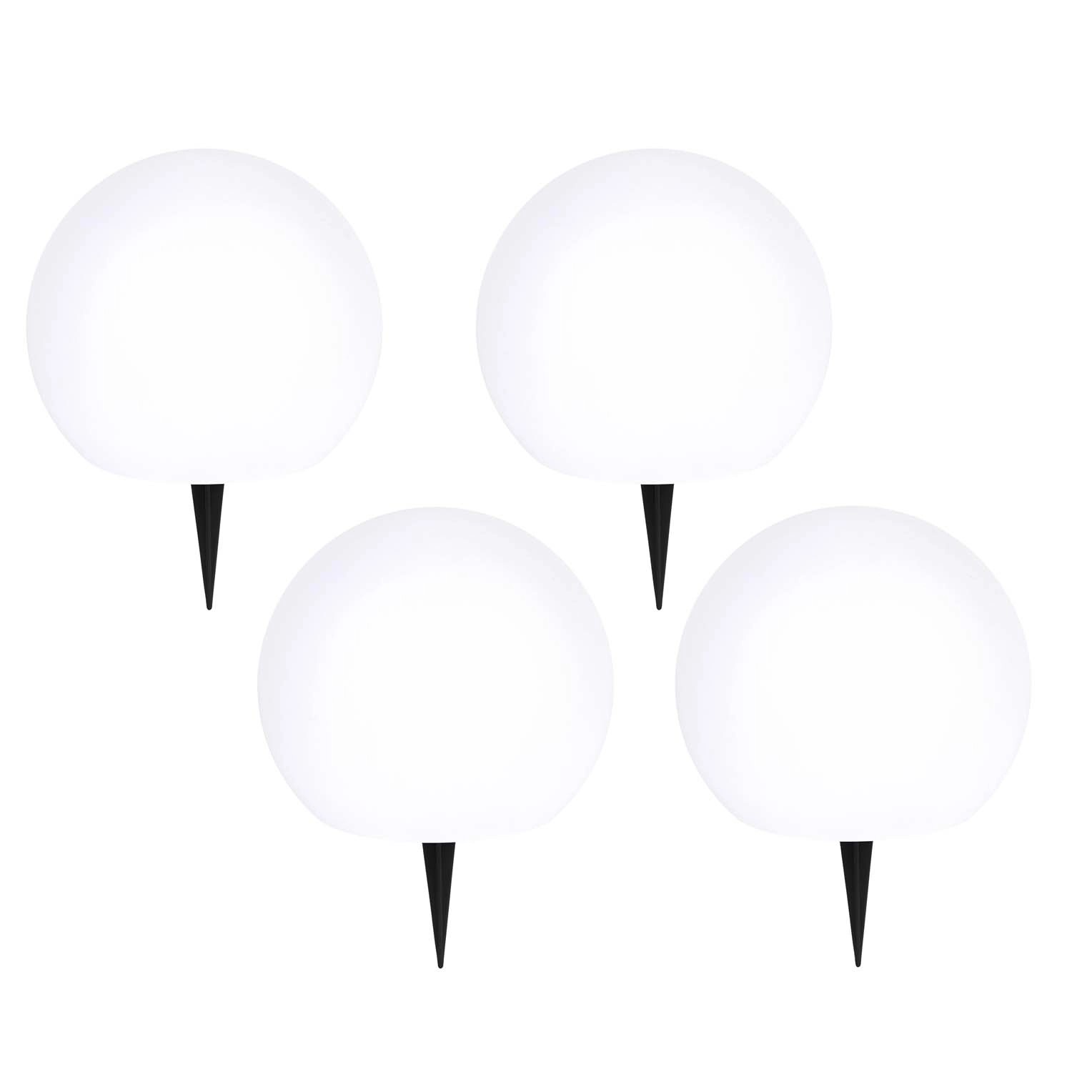 Zestaw 4 kul solarnych LUNAR o średnicy 20 cm
