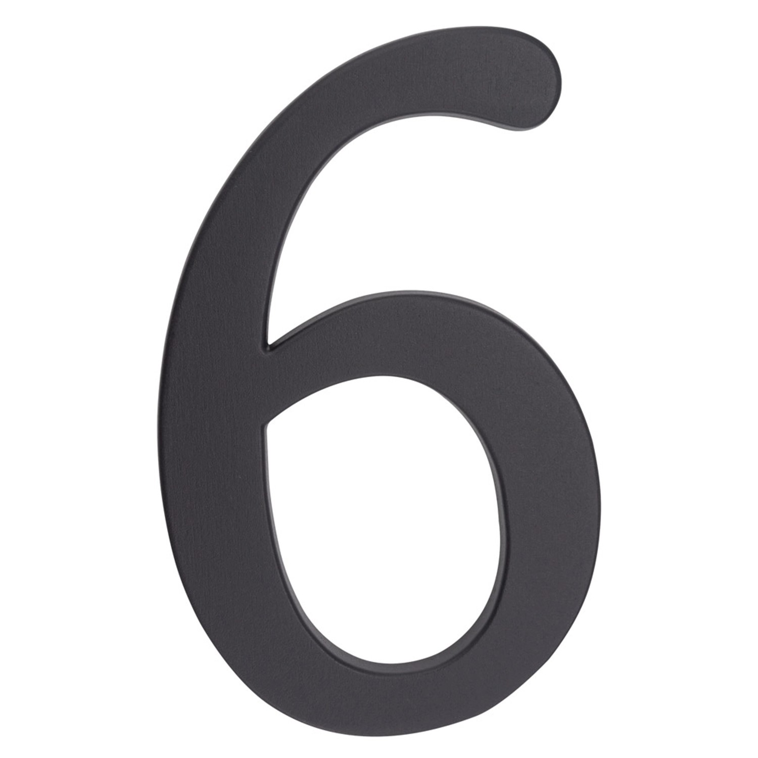 Metro Cyfra 6 aluminiowa grafitowa wys. 19cm