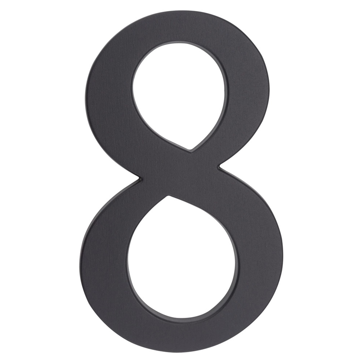 Metro Cyfra 8 aluminiowa grafitowa wys. 19cm