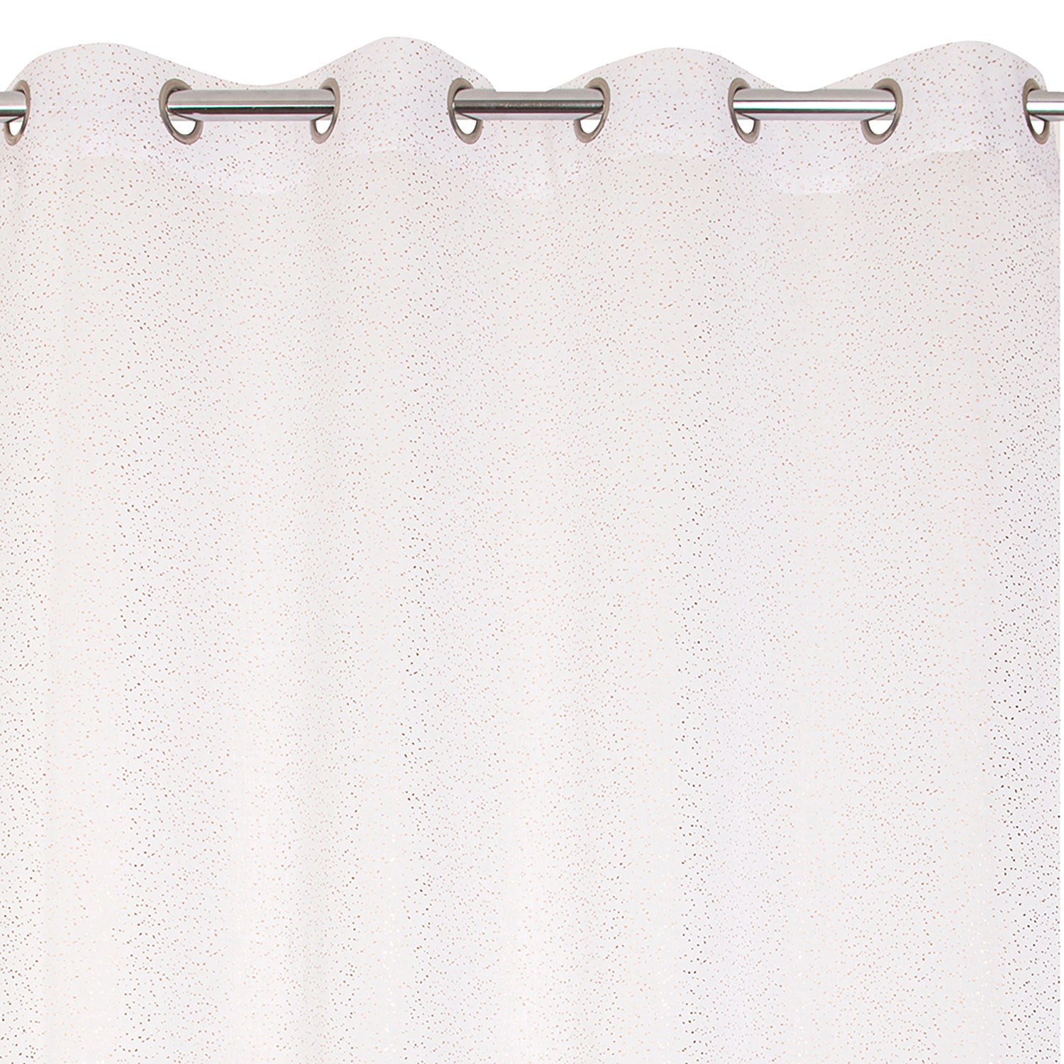 Firana PEARL na przelotkach 140 cm x 260 cm miedziana