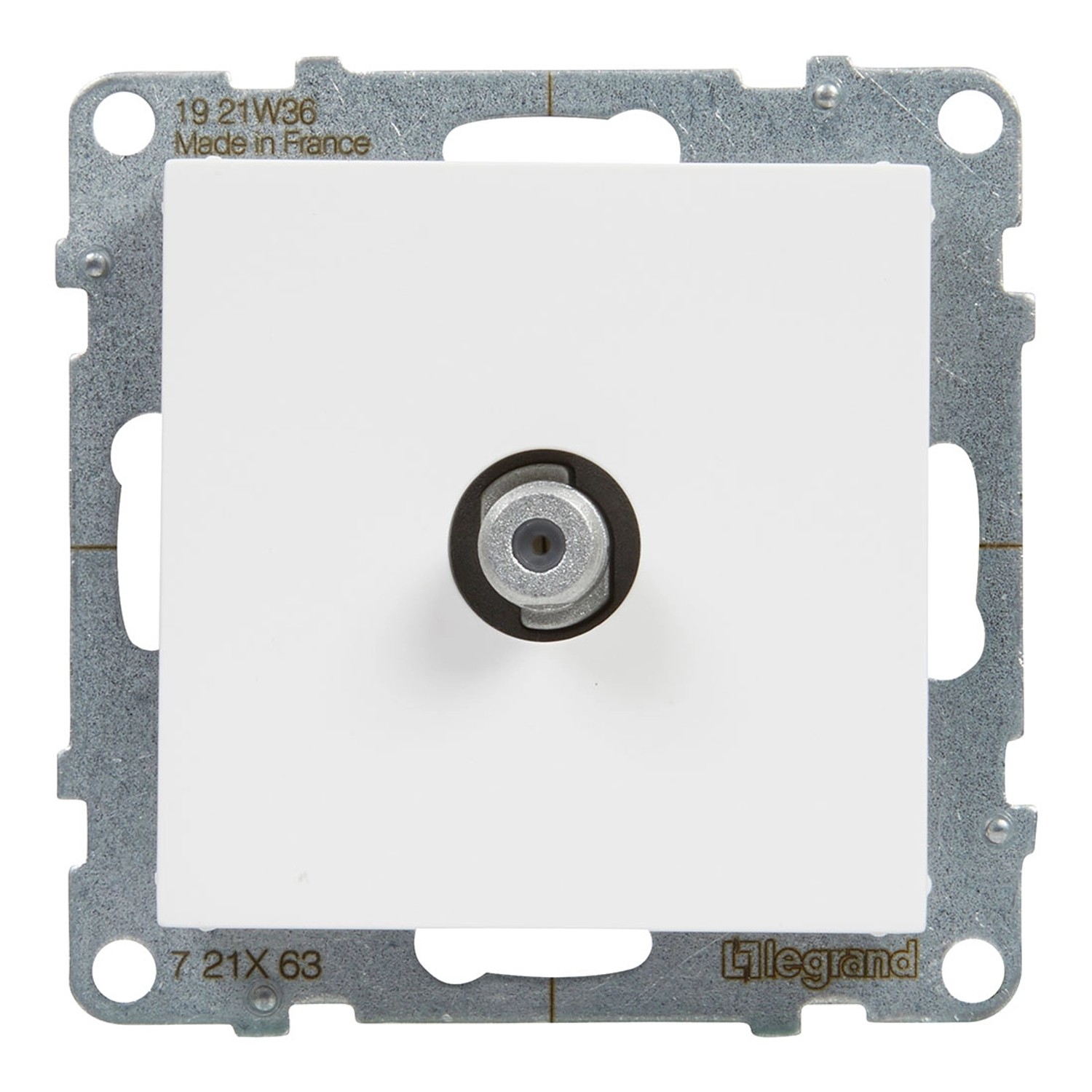 Gniazdo SUNO TV-typ "F" białe