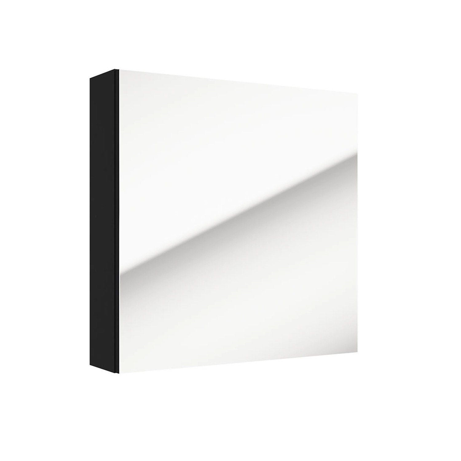 Defra Szafka Metro 1-drzwiowa z lustrem 60 cm czarny mat