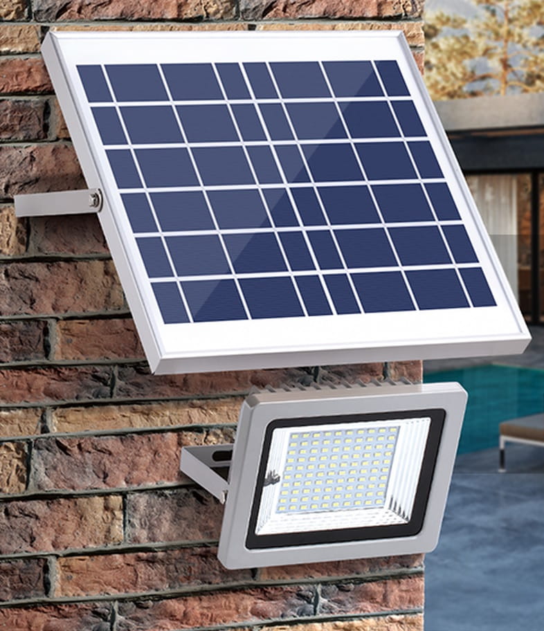 GUTTA LAMPA SOLARNA LED GLS-386 C (SZARA, 63 LED)
