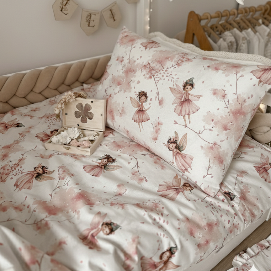 Komplet pościeli Wróżki al - 140x200 +poduszka 50x70 - Nie