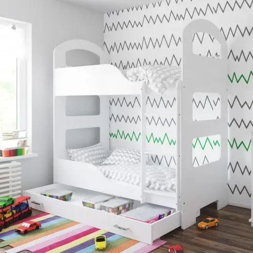 Łóżko piętrowe Jacek z szufladą - 180x80