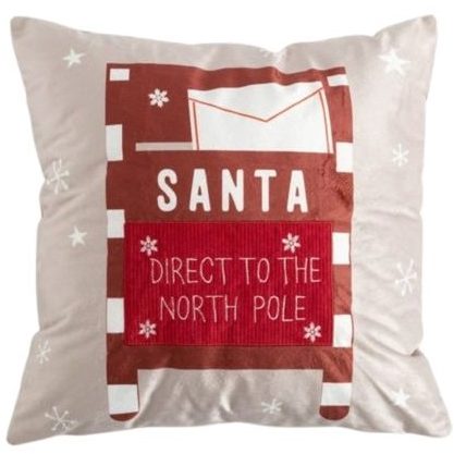 Świąteczna poszewka welurowa CALLIN ze skrzynką 45x45 AG