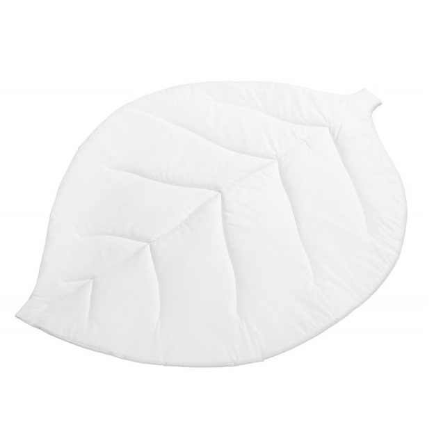 Mata do zabawy liść biała BR