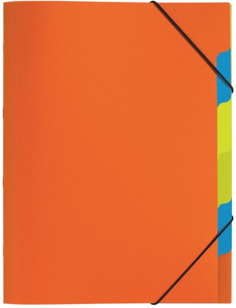 Teczka z przegródkami Pagna, A4, 5 przekładek, pomarańczowy