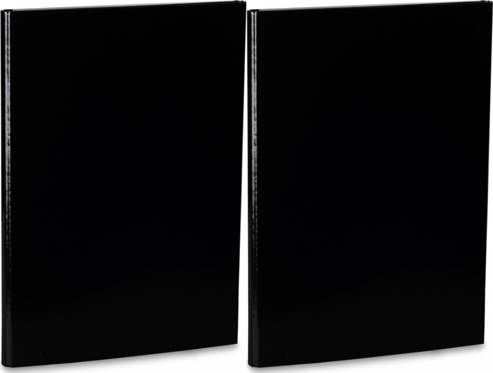 2x Teczka skrzydłowa na rzepy VauPe 323/05, A4, 20mm, czarny