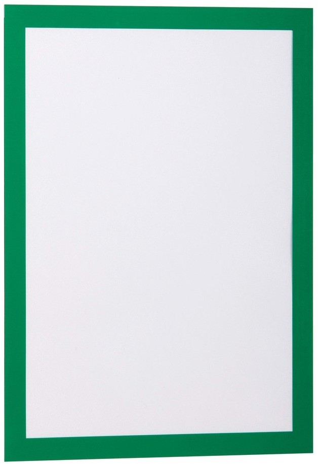Ramka magnetyczna Durable Duraframe, samoprzylepna, A4, 2 sztuki, zielony