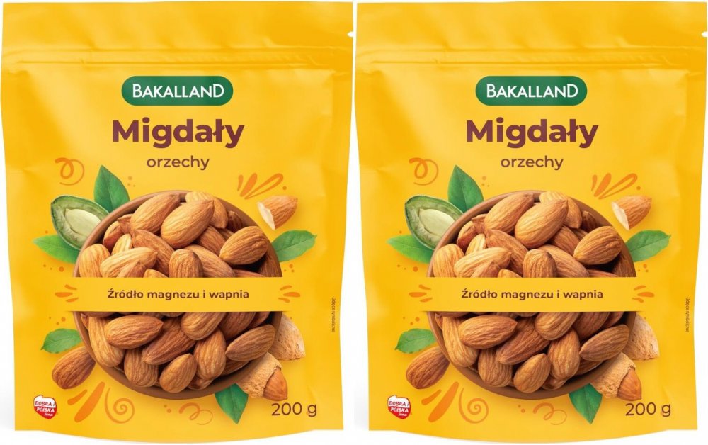2x Migdały łuskane Bakalland, 200g