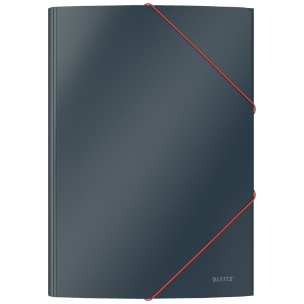 Teczka kartonowa z narożną gumką Leitz Cosy, A4, 5mm, szary