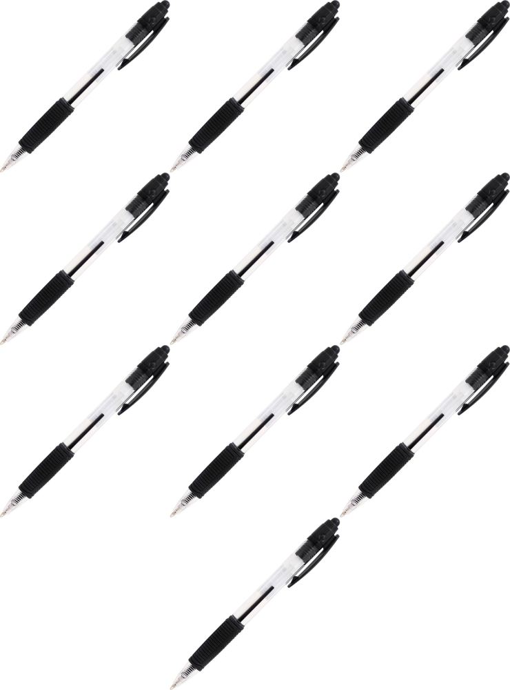 10x Długopis automatyczny MemoBe Base, 0.7mm, czarny