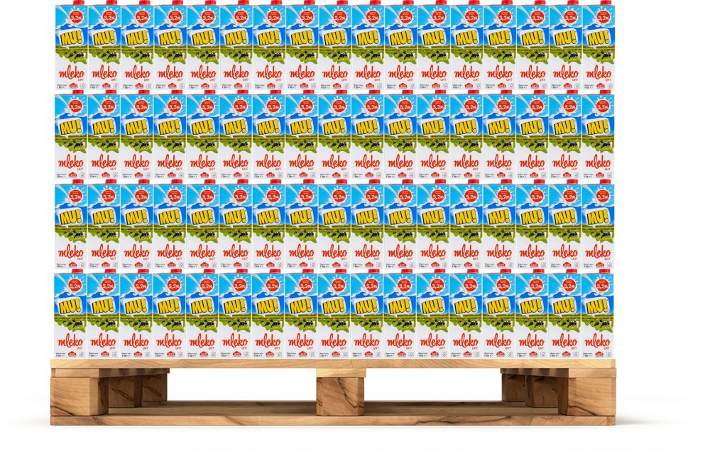 780x Mleko UHT Wart-Milk MU!, 3.2%, 1l