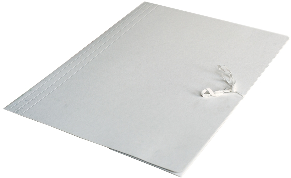 Teczka wiązana Barbara, A4, kartonowa, 350 g/m2, biały