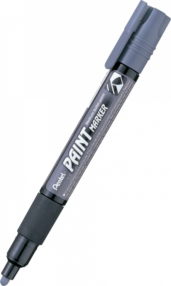 Marker olejowy Pentel MMP20, okrągła, 4.6 mm, szary