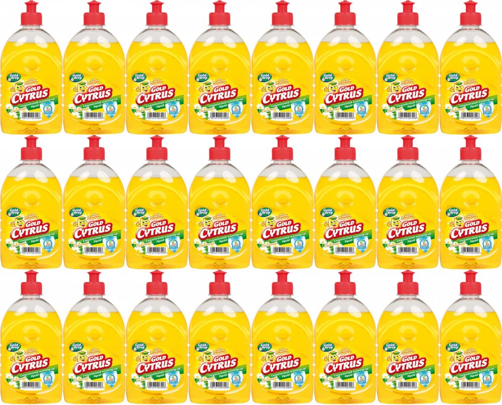 24x Płyn do naczyń Gold Cytrus Gold Drop, rumiankowy, 500ml