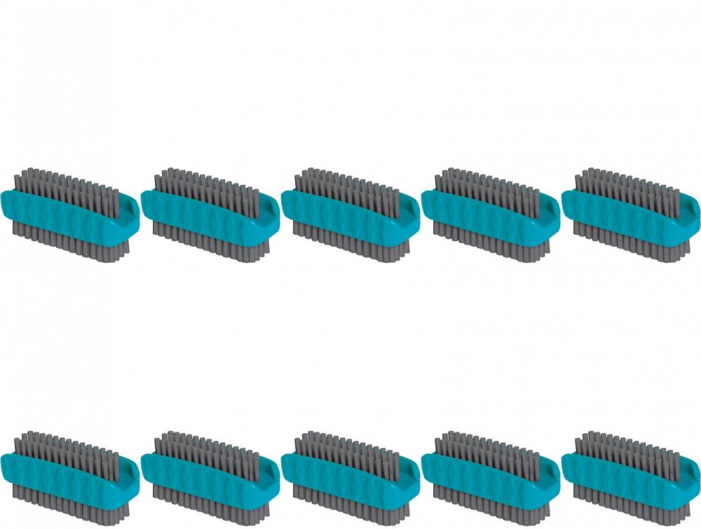 10x Szczoteczka do rąk York, dwustronna, 9cm, mix kolorów