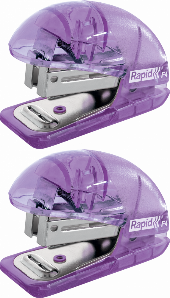 2x Zszywacz Rapid Colour'Breeze F4 mini, do 10 kartek, lawendowy