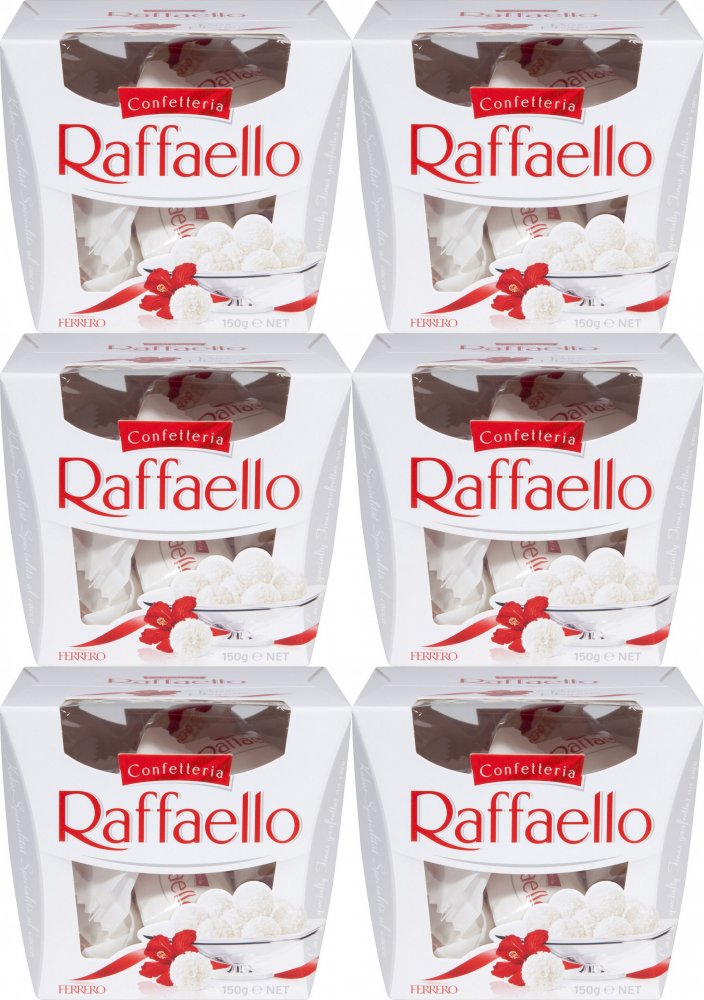 6x Bombonierka Raffaello, kokosowy, 150g