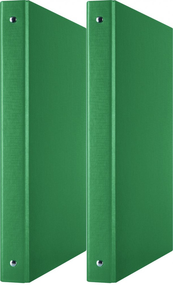 2x Segregator Donau, A4, szerokość grzbietu 35mm, 4 ringi, zielony