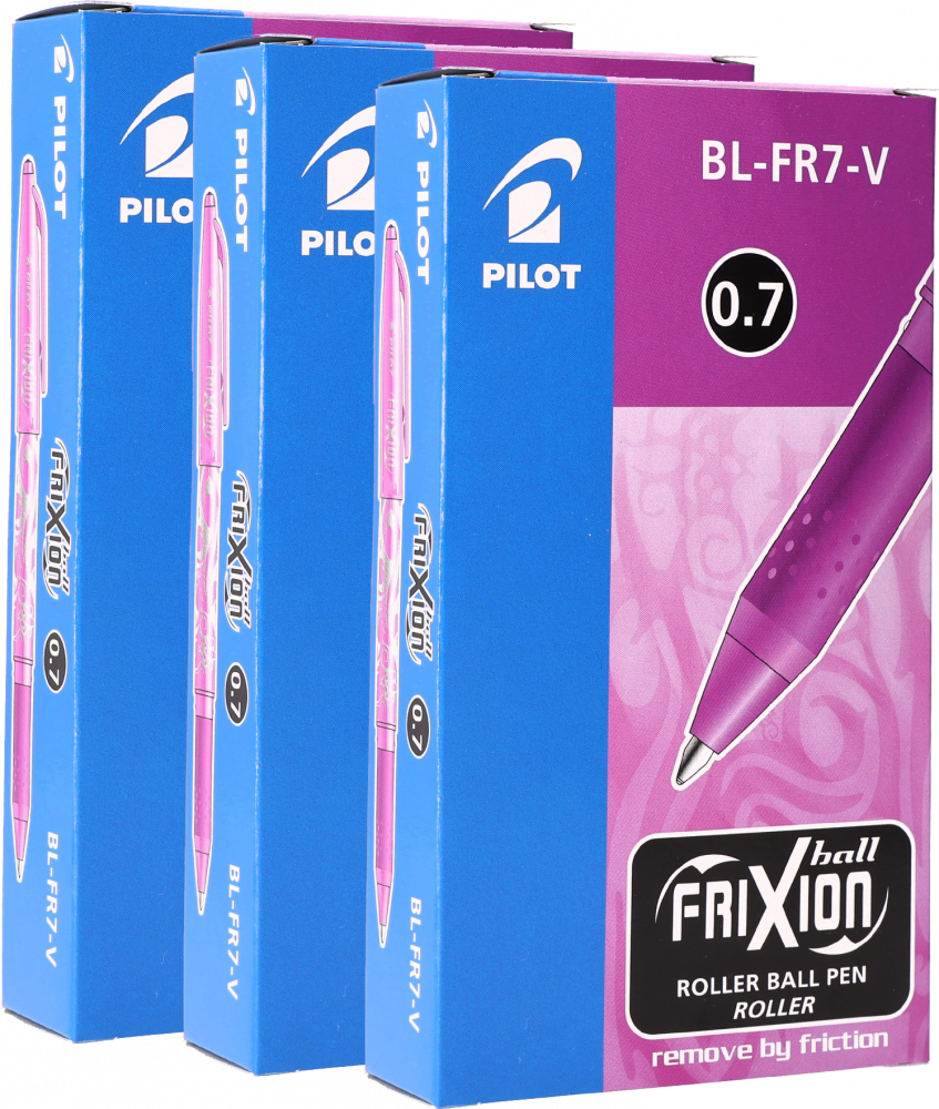 36x Pióro kulkowe wymazywalne Pilot Frixion Ball, 0.7mm, fioletowy