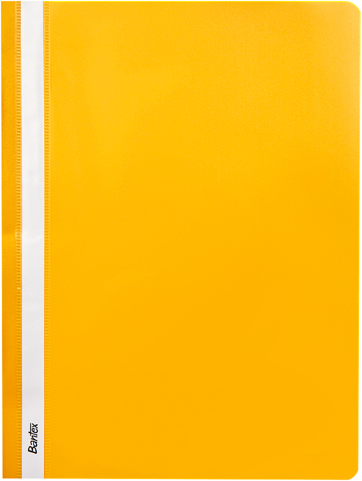 Skoroszyt plastikowy bez oczek Bantex Budget, A4, do 200 kartek, żółty