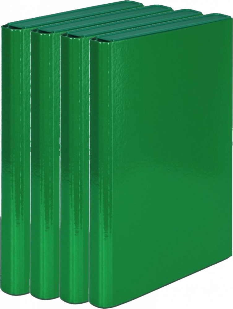 4x Teczka akademicka na rzep VauPe, A4, 35mm, zielony
