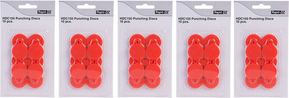 5x Wymienne dyski do dziurkacza Rapid HDC150, plastik, 10 sztuk