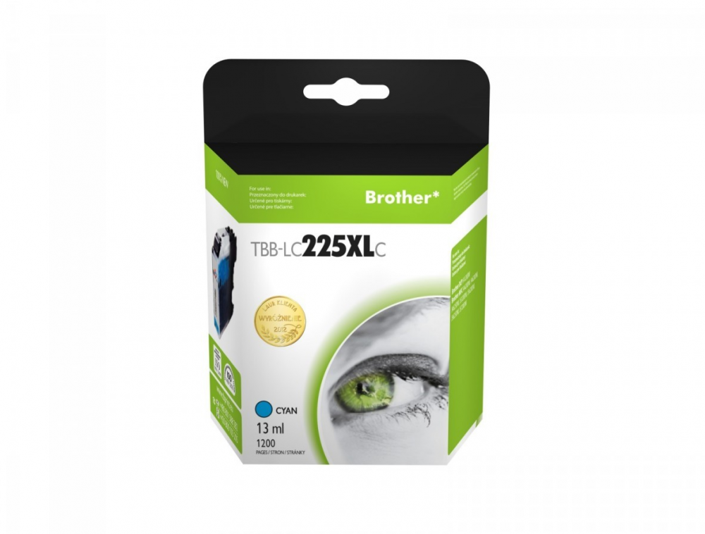 Tusz Brother (LC225XLC), 1200 stron, cyan (błękitny)