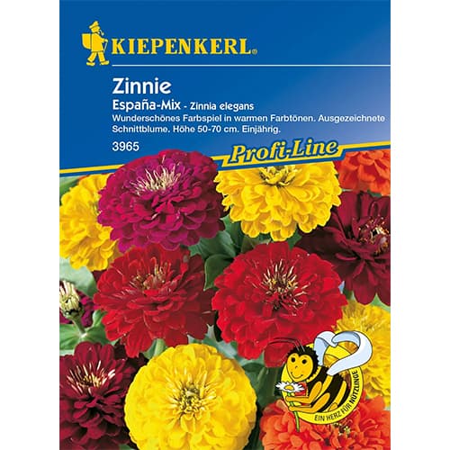 1 pac, Zinnia (Cârciumăreasă) Espana, mix multicolor - Semințe: Mod de ambalare: 1 pac