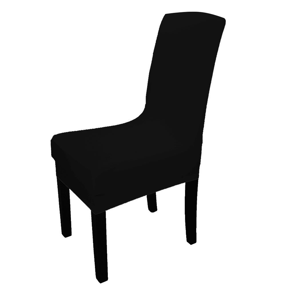 Elastyczny pokrowiec na krzesło - Spandex, czarny