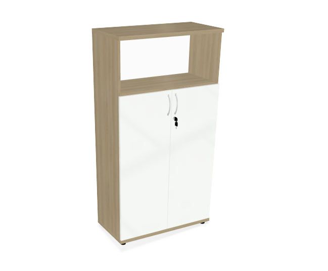 HEBE TS403 regał 80,2x40x148,8h (Kolor korpusu: Wiąz Baron)