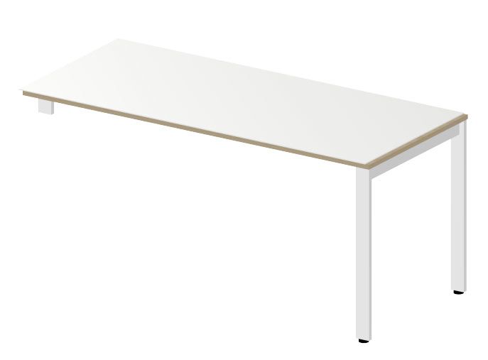 NOTER PO37 Biurko pojedyncze lewe 178,5x70x74h (Rodzaj blatu: płyta laminowana Dąb Ciemny)