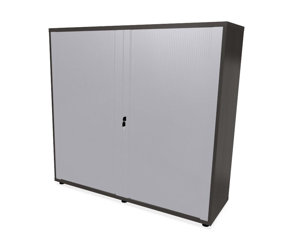 HEBE TS322 szafa z żaluzją 120,2x40x114,5h (Kolor korpusu: Szary Platynowy)