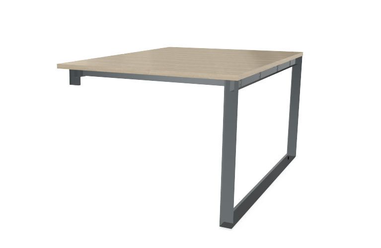 NOTER PPZ154 Biurko podwójne lewe 98,5x140x74h (Kolor blatu: płyta laminowana Orzech Saleve)