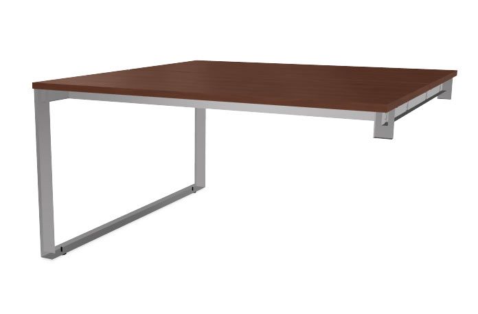 NOTER PPZ54 Biurko podwójne prawe 158,5x140x74h (Kolor blatu: płyta laminowana Wiśnia Havana)