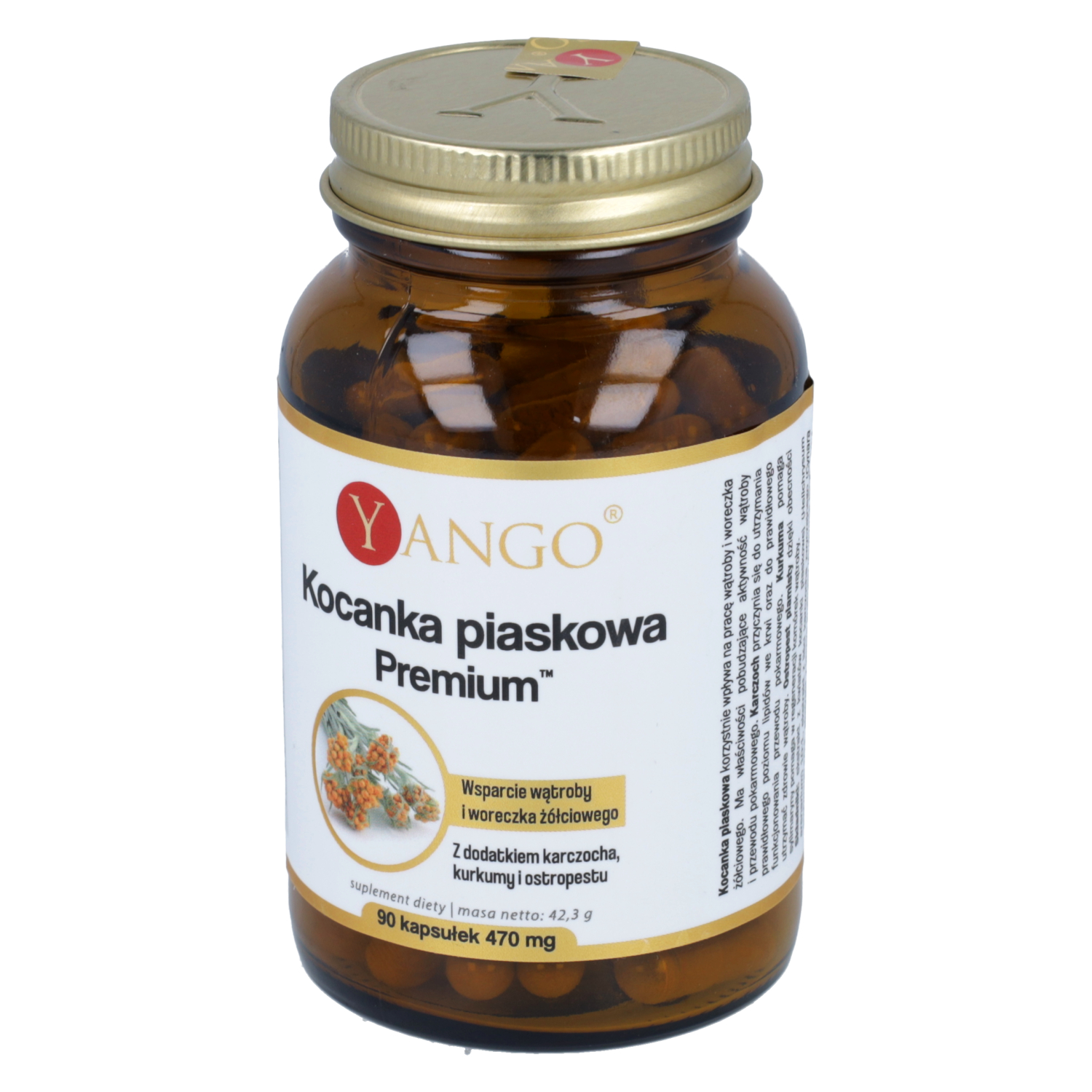 Yango kocanka piaskowa premium, 90 kapsułek