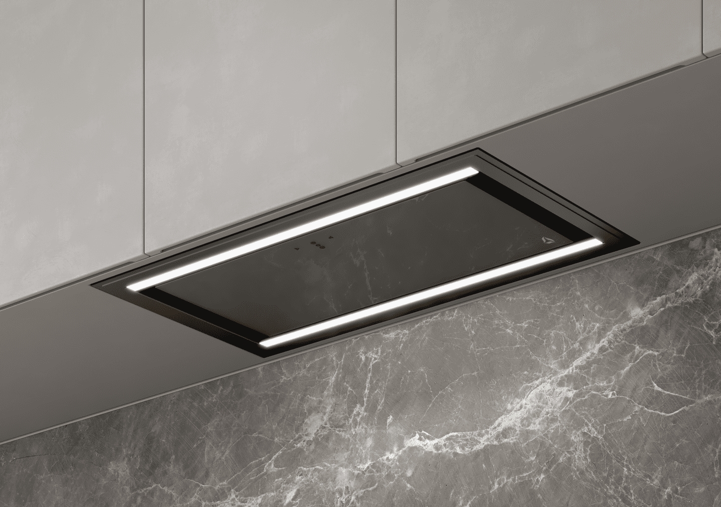 Ciarko Design Duo okap kuchenny 55 cm podszafkowy czarny CDZ5505C