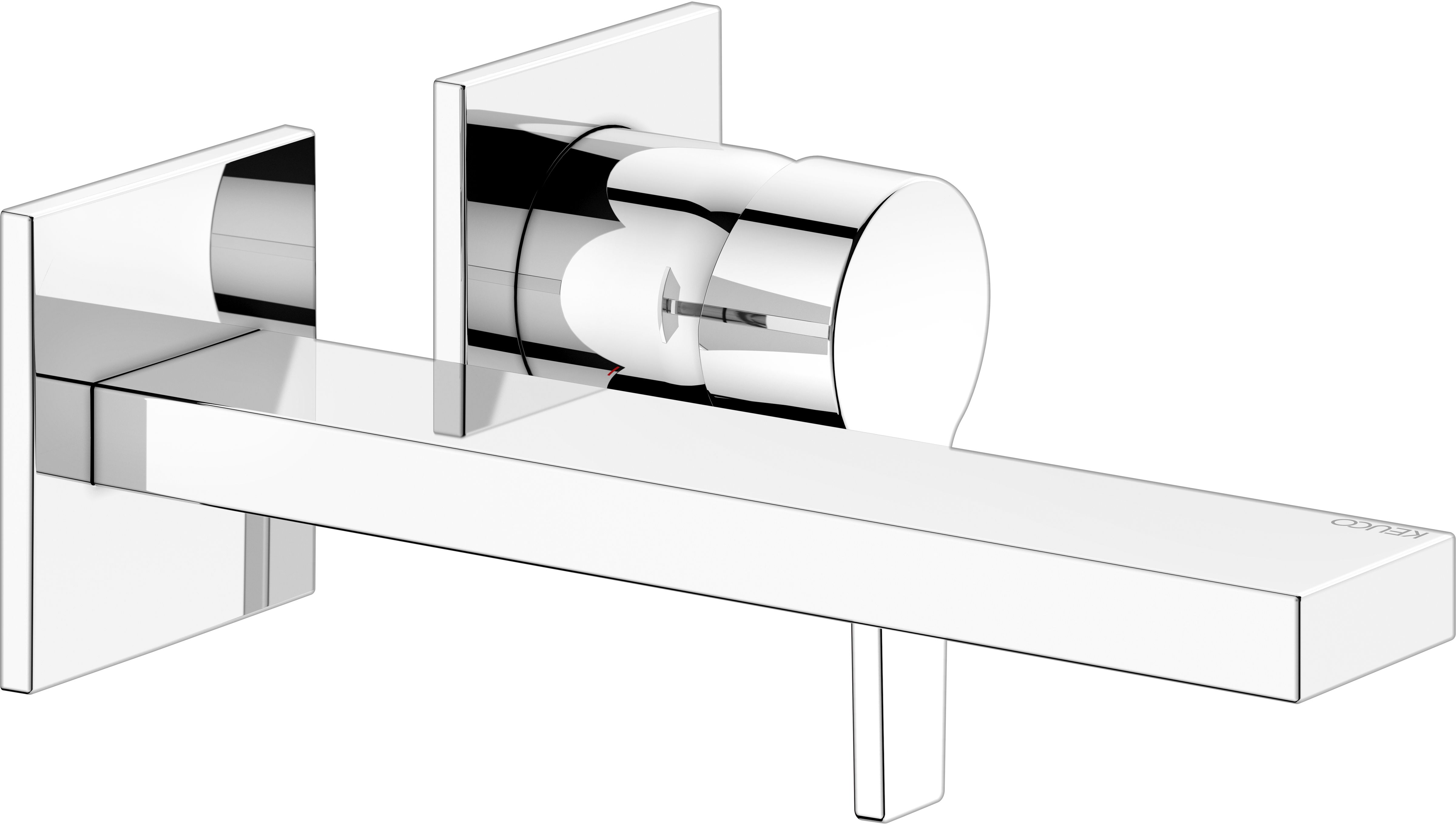 Keuco Edition 11 bateria umywalkowa podtynkowa chrom-czarny szczotkowany 51116130201