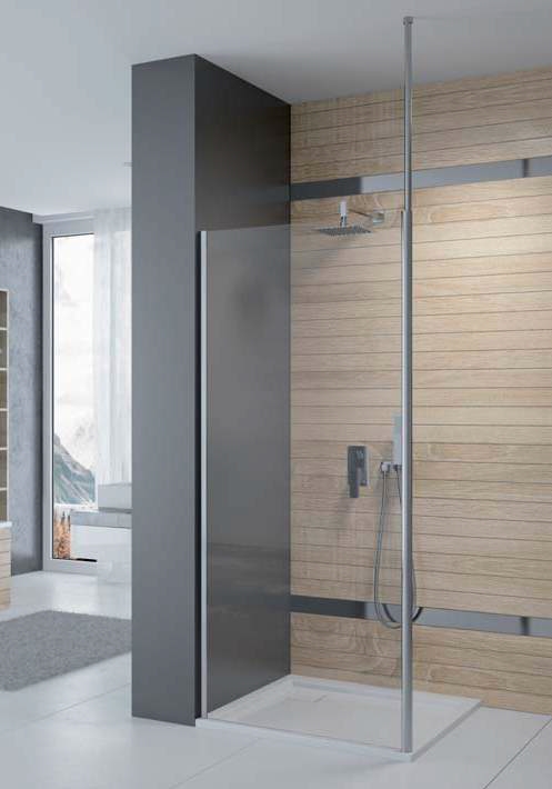 Sanplast Prestige P/PRIII Walk-In ścianka prysznicowa 80 cm czarny mat/szkło przezroczyste 600-073-1420-59-401