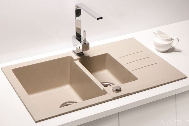 Alveus Rock 70 zlewozmywak 78x48 cm 1.5-komorowy piasek 1217022 - Wysyłka w 24h