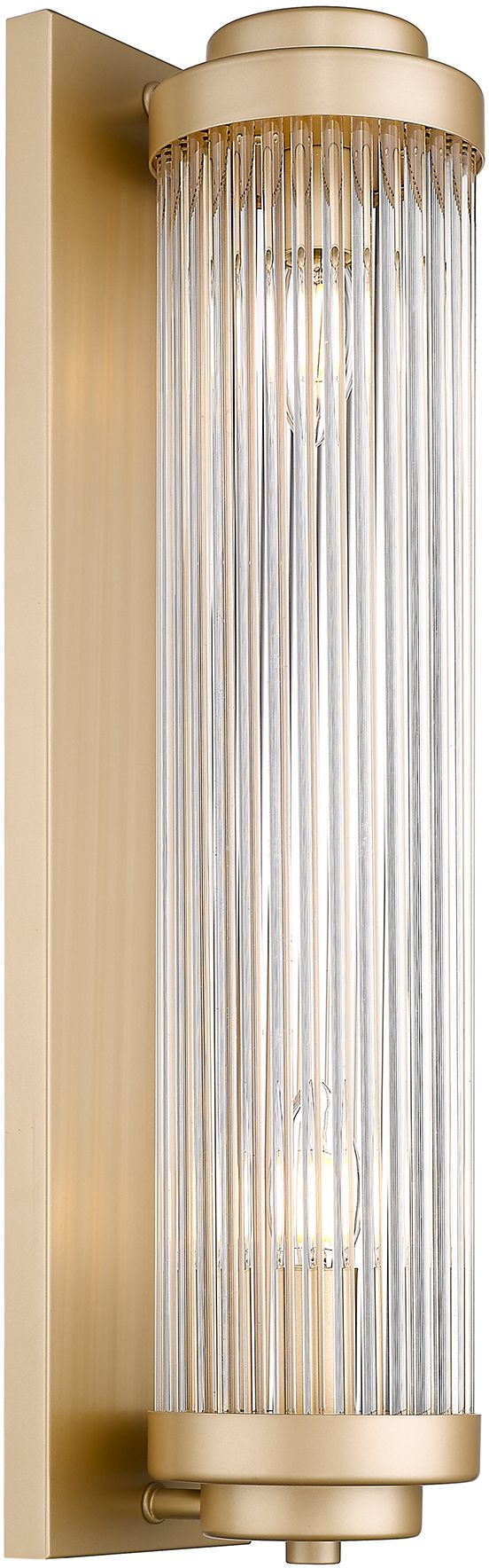 Zuma Line Sergio kinkiet 2x60W złoty mat/szkło przezroczyste W0528-02M-V6AC