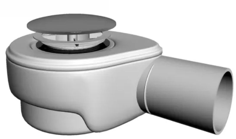 New Trendy syfon brodzikowy 52 mm Clic-Clak biały S-0005