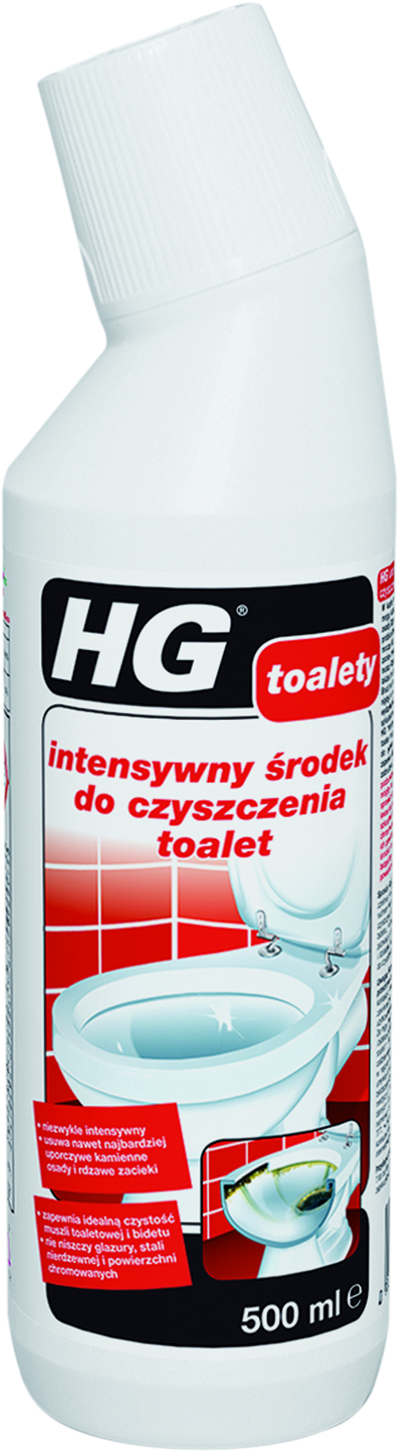 HG intensywny środek do czyszczenia toalet 500 ml (0,5 l) 322050129 - Wysyłka w 24h
