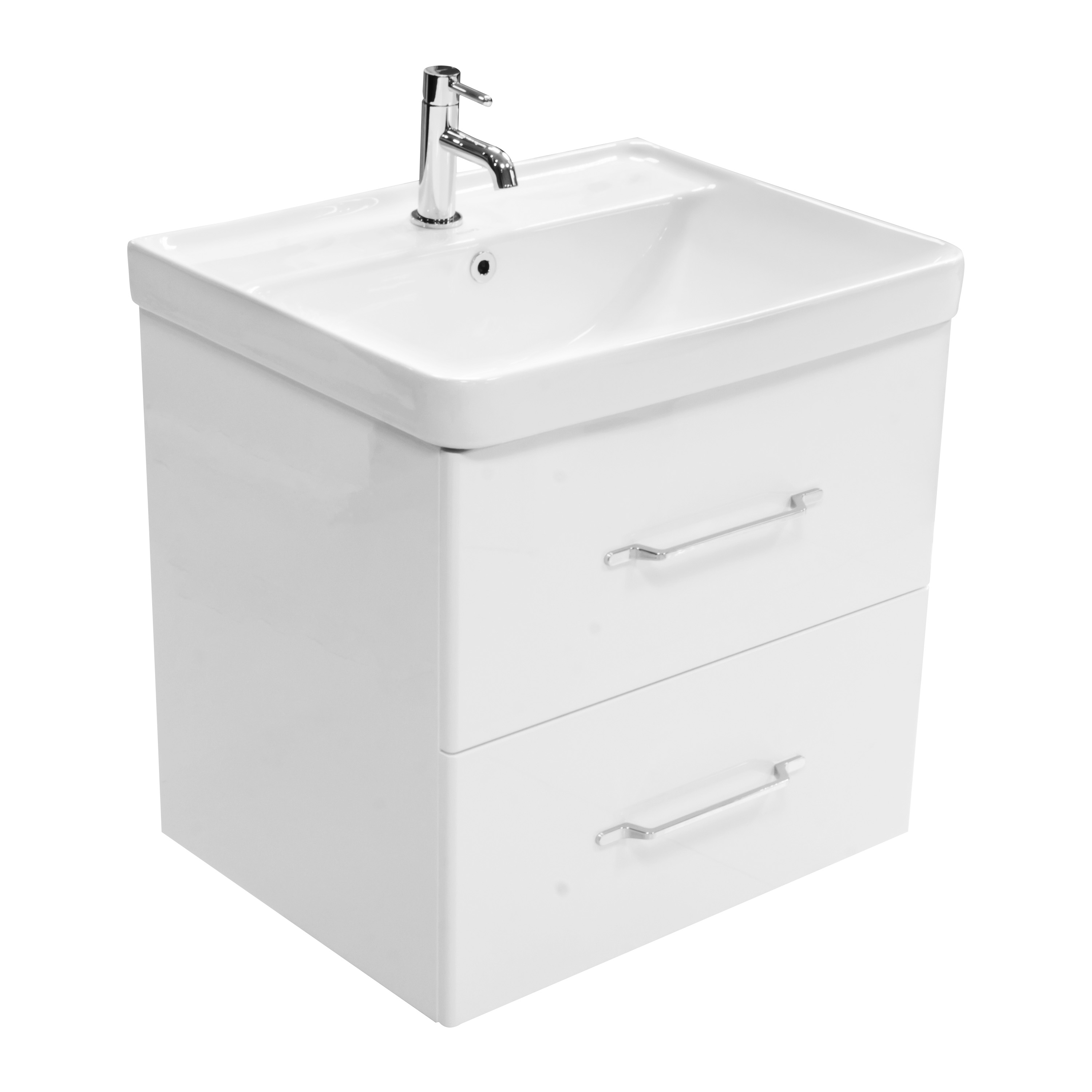 LaVita Nevada 60 szafka 59x45,7 cm podumywalkowa wisząca biała