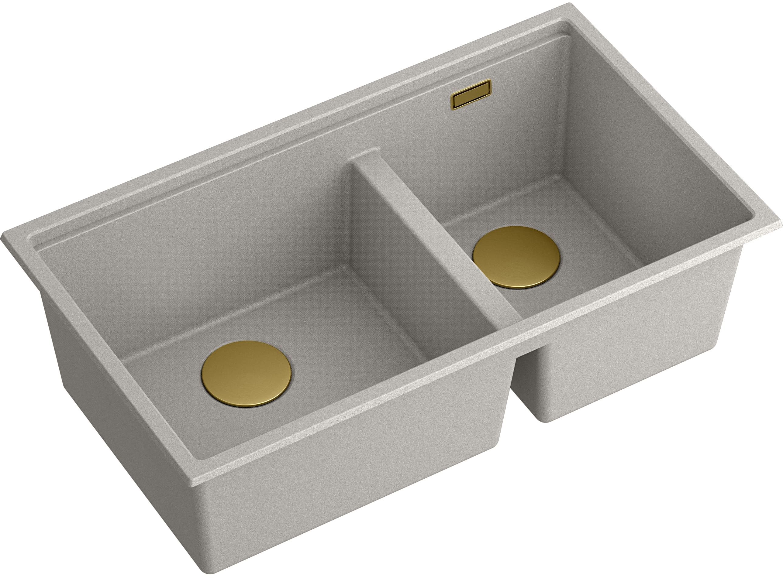 Quadron Clark 842 zlewozmywak 84x48.5 cm GraniteQ Hard Rock concrete BM3319102U-GR-PVDC1 - Wysyłka w 24h